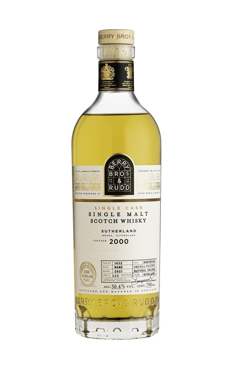 sutherland 2000 bottled 2021 cask 1432 berry bros and rudd | scotch whisky