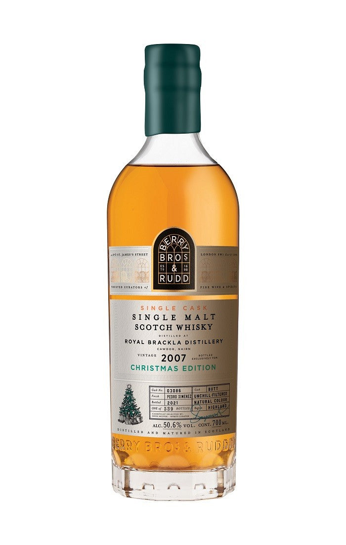 royal brackla 2007 christmas edition berry bros and rudd | scotch whisky