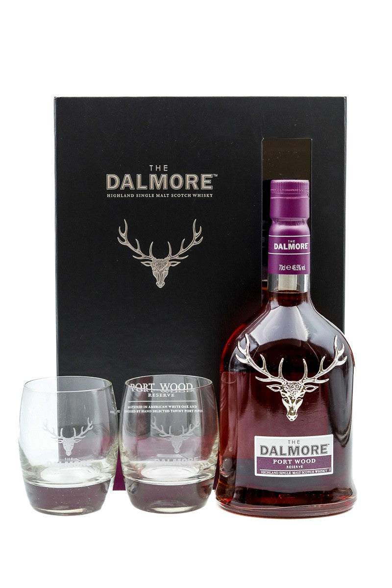 dalmore port wood reserve gift pack | scotch whisky