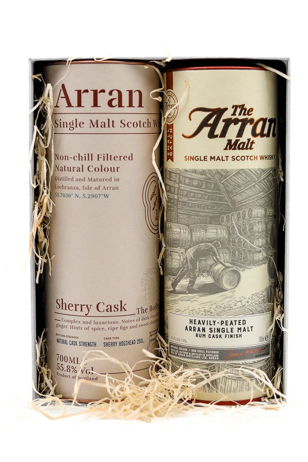 Arran Sherry Cask 'The Bodega' & Arran Single Malt Heavily-Peated