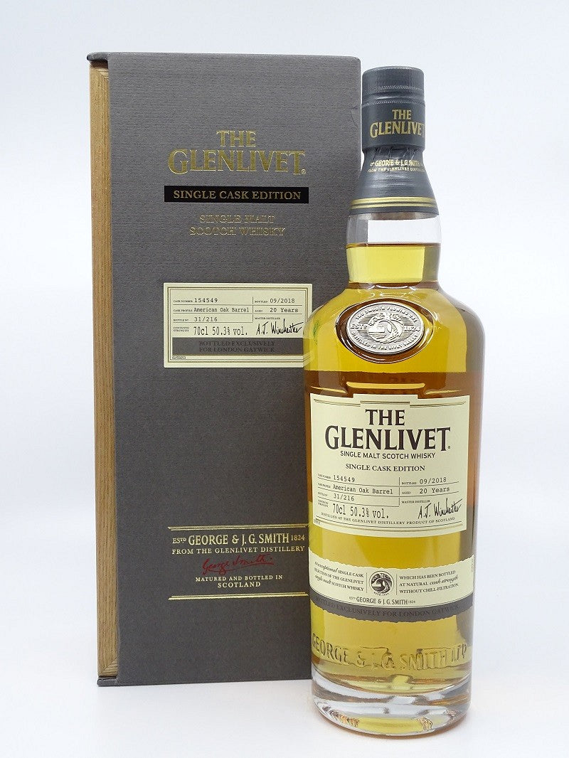 Glenlivet 20 Year Old Cask 154549  single cask edition| single malt scotch whisky