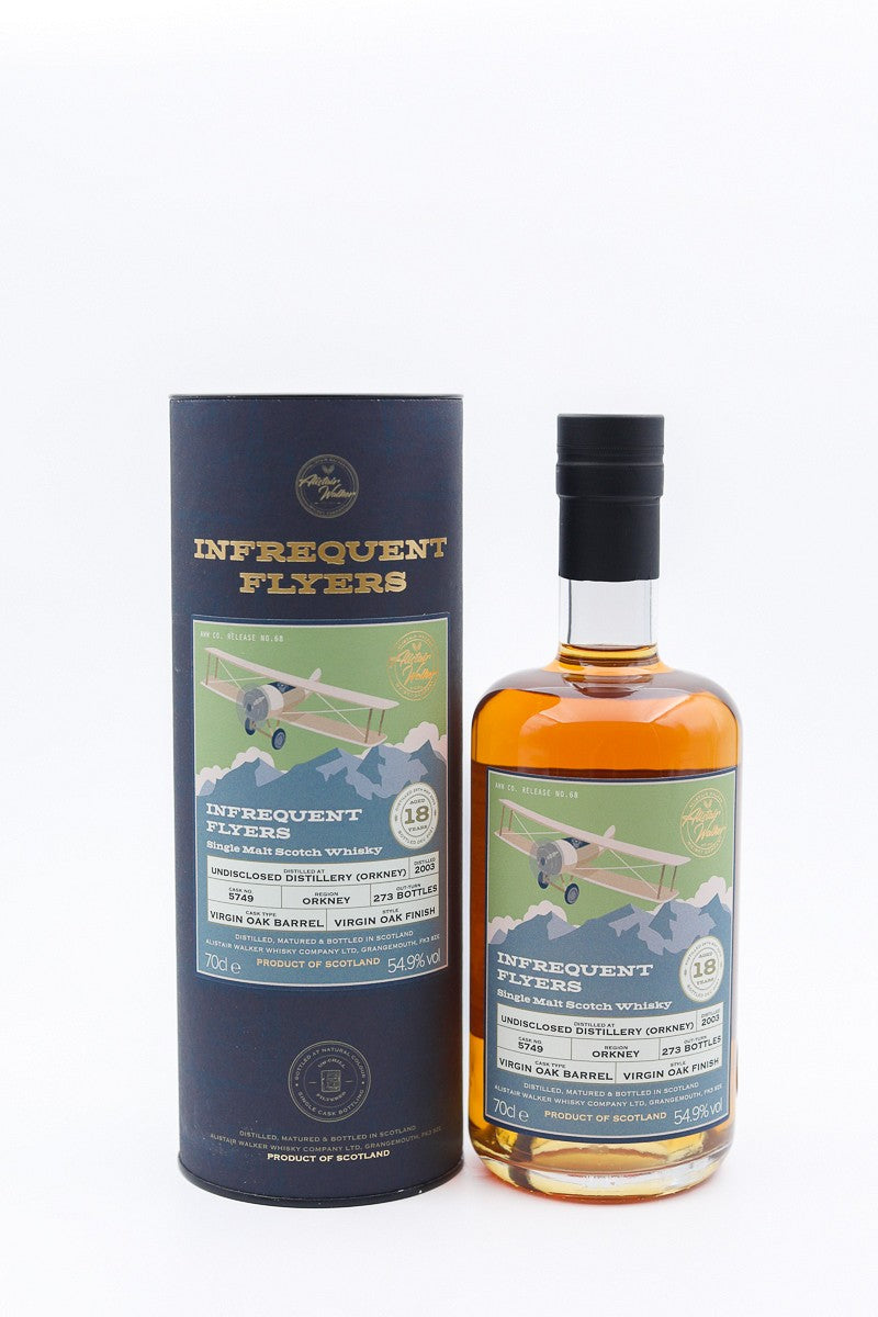 undisclosed orkney distillery 18 year old 2003 cask 5749 infrequent flyers | scotch whisky