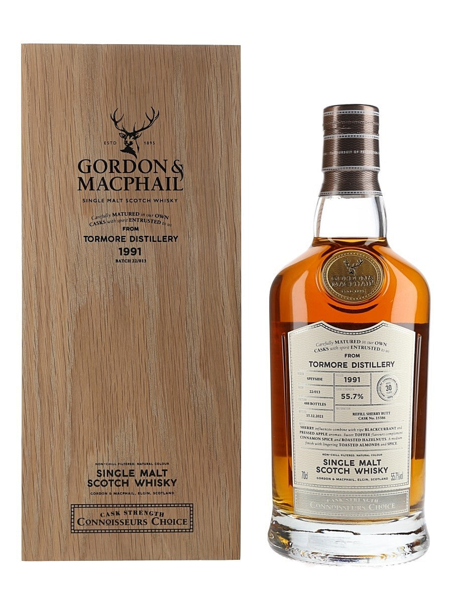 tormore 1991 30 year old connoisseurs choice gordon and macphail | scotch whisky