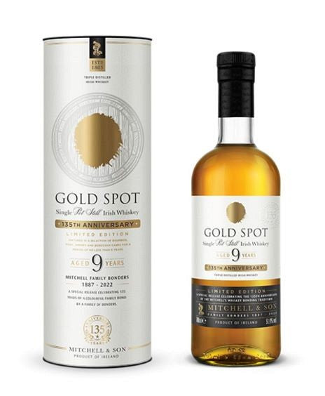 gold spot 9 year old 135th anniversary | irish whiskey